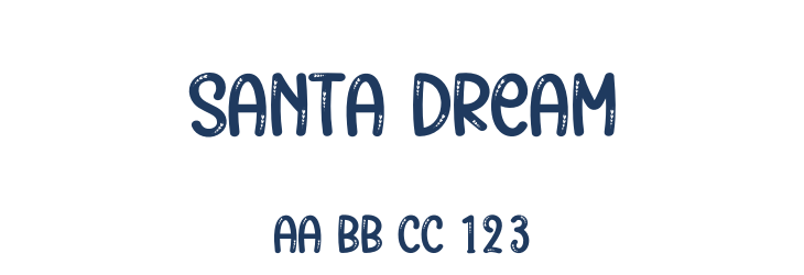 Santa Dream Font Preview