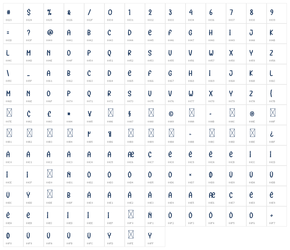 Santa Dream Character Map