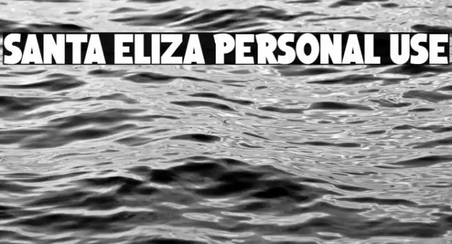 Santa Eliza Personal Use Schriftart examples