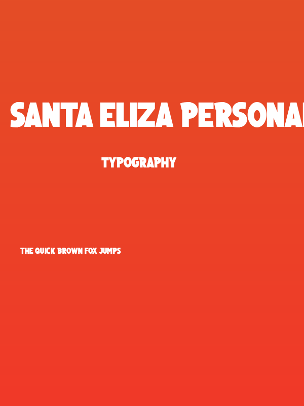 Santa Eliza Personal Use Poster