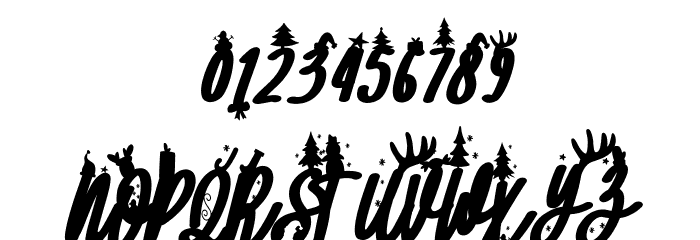 Santa FREE Font OTHER CHARS