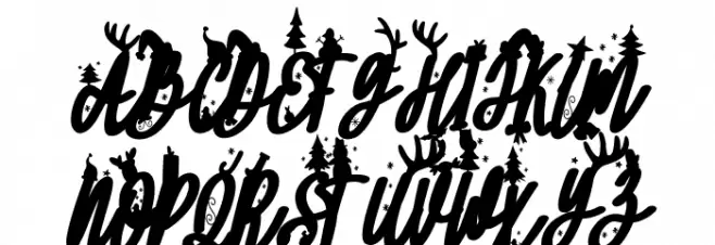 Santa FREE Schriftart Groß