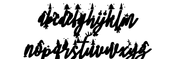 Santa FREE Font LOWERCASE