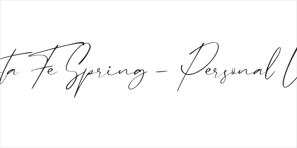 Santa Fe Spring - Personal Use Logo
