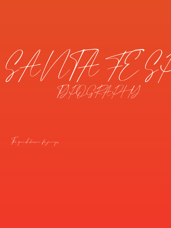 Santa Fe Spring - Personal Use Poster