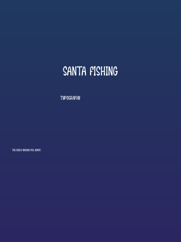 Santa Fishing Poster