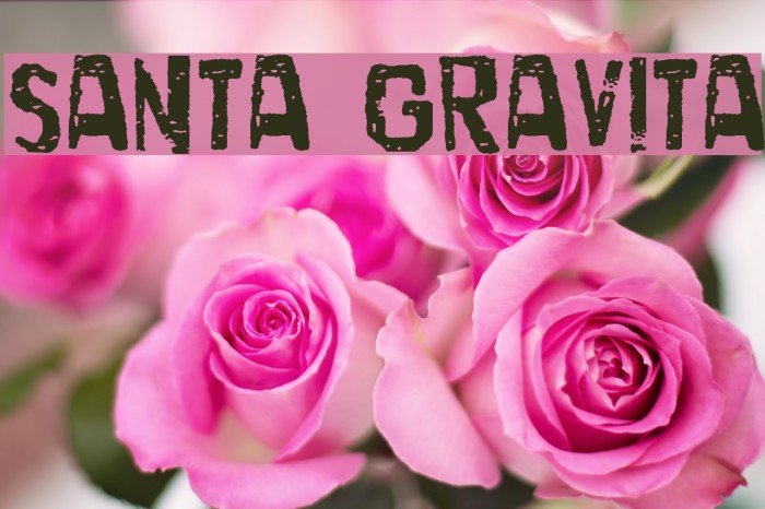 Santa Gravita Font examples