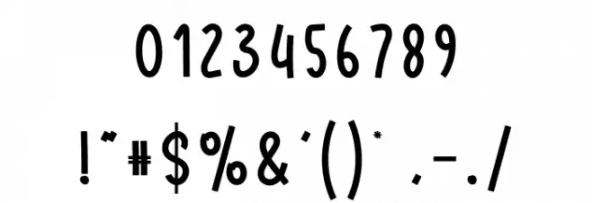 Santa History Font OTHER CHARS