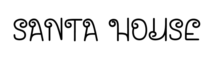 Santa House  Free Fonts Download