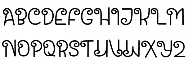 Santa House Font UPPERCASE