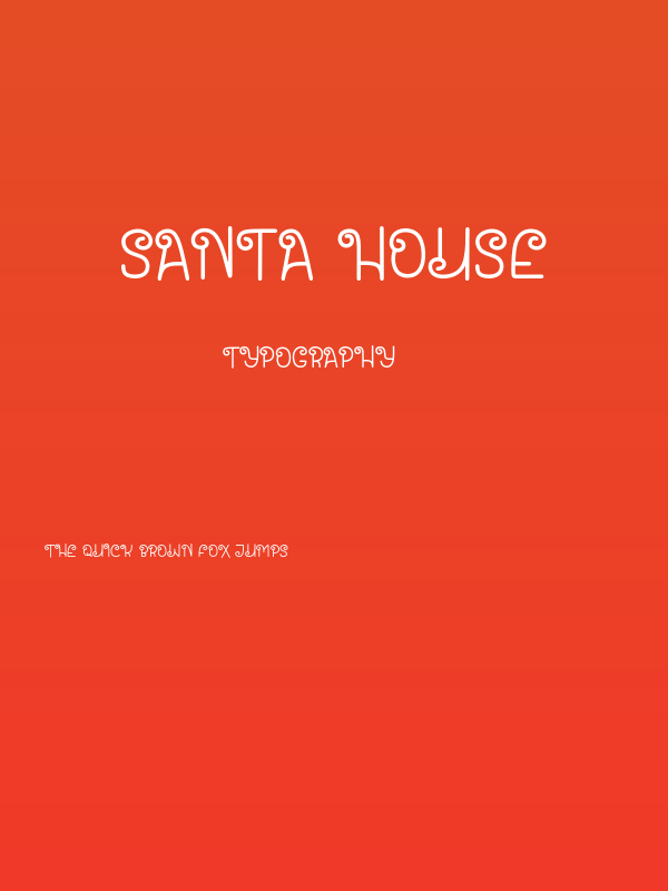 Santa House Poster