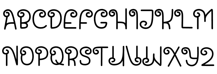 Santa House Font LOWERCASE