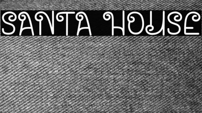 Santa House Font examples