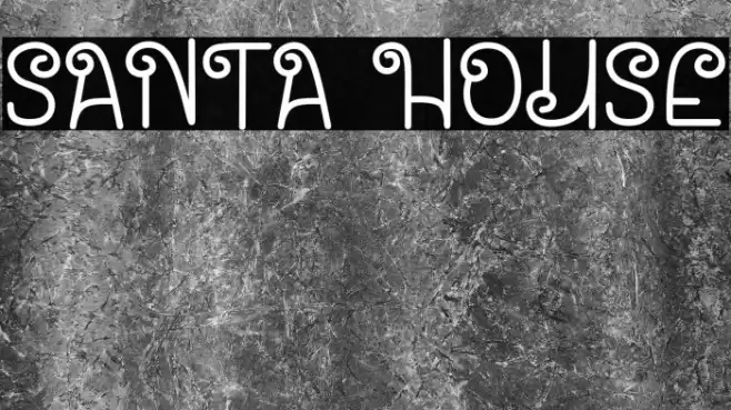 Santa House Font examples