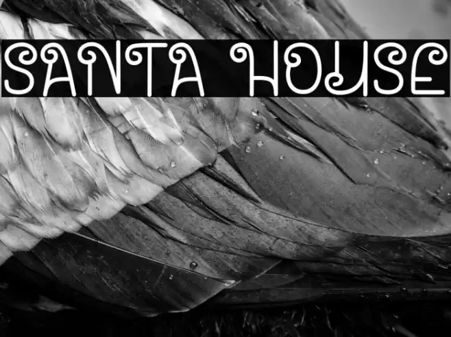 Santa House Font examples