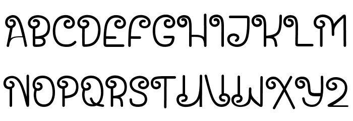 Santa House Font LOWERCASE