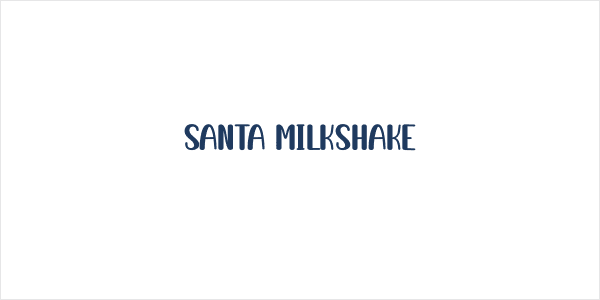 Santa Milkshake Logo