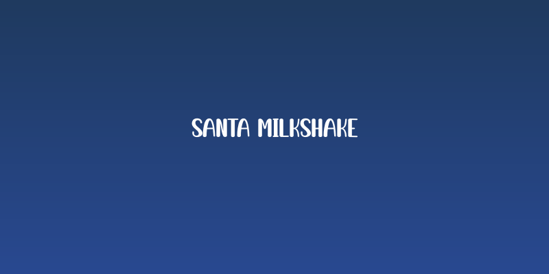 Santa Milkshake Social Header