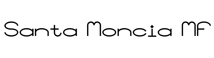 Santa Moncia MF  font caratteri gratis