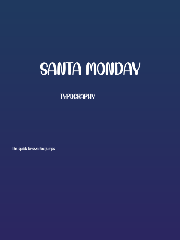 Santa Monday Poster