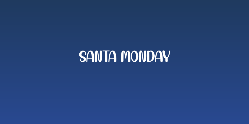 Santa Monday Social Header