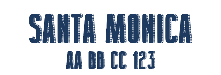 Santa Monica Font Preview