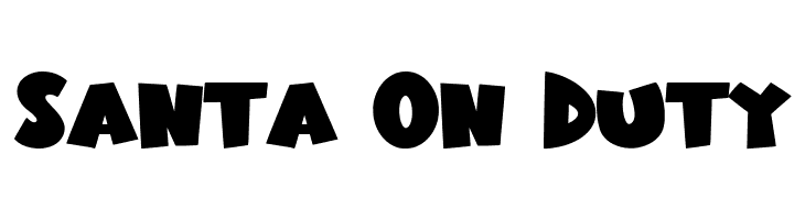 Santa On Duty  Free Fonts Download