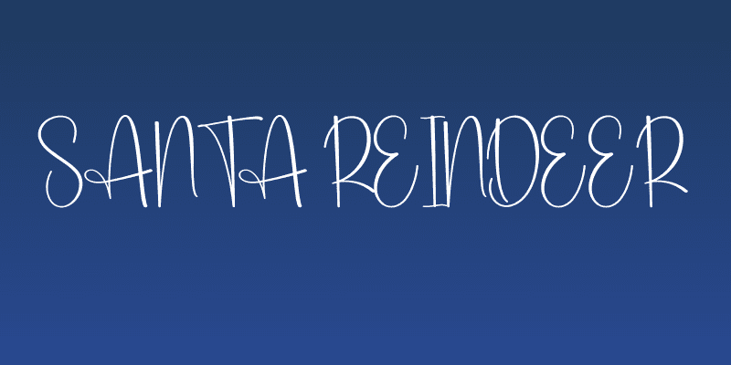 Santa Reindeer Social Header