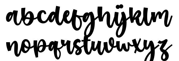 Santa Robin Font LOWERCASE