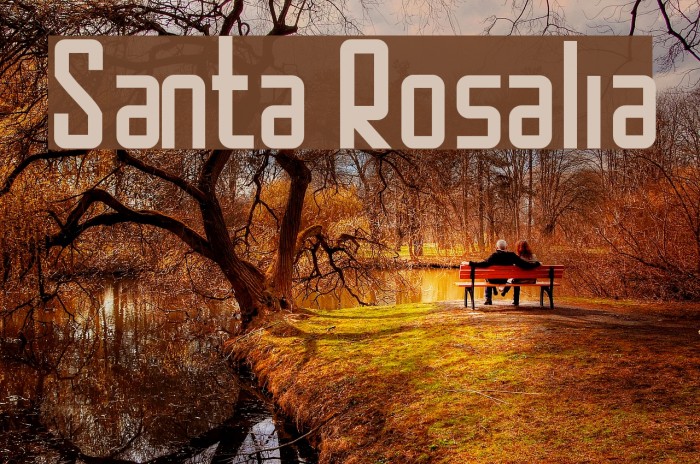 Santa Rosalia Font examples
