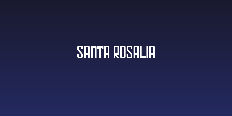 Santa Rosalia Social Header