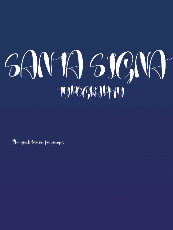 Santa Signature Poster