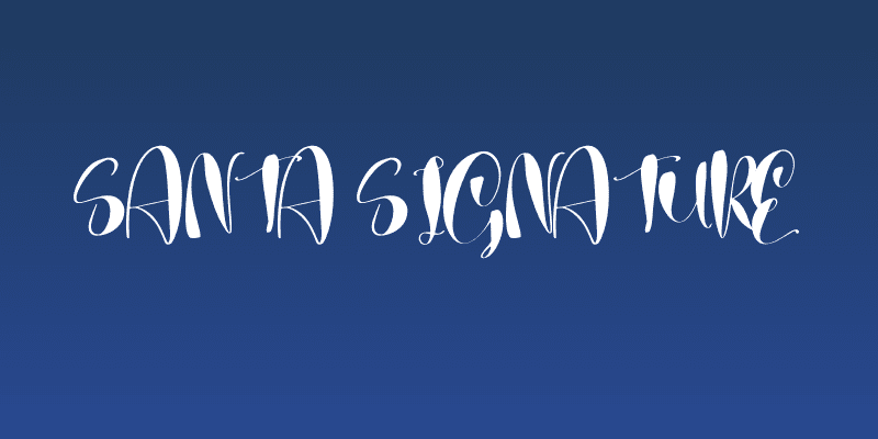 Santa Signature Social Header