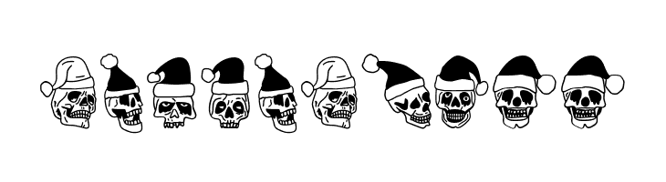 Santa Skull Font