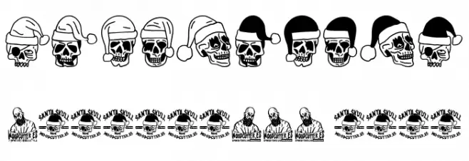 Santa Skull Fonte OUTROS PERSONAGENS