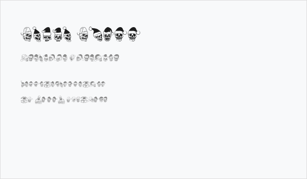 Santa Skull Business Card