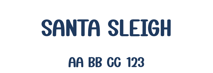 Santa Sleigh Font Preview