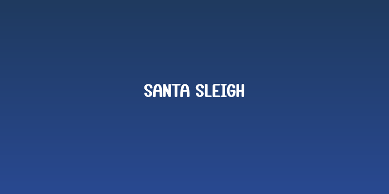 Santa Sleigh Social Header