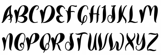 Santa Story Schriftart Groß