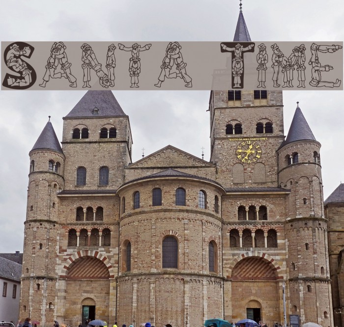 Santa Time Font examples