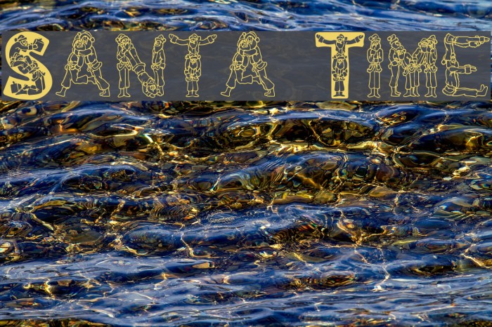 Santa Time Font examples