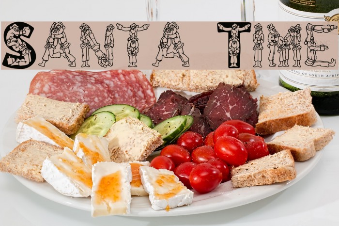 Santa Time Font examples
