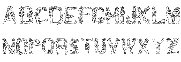 Santa Time Font LOWERCASE