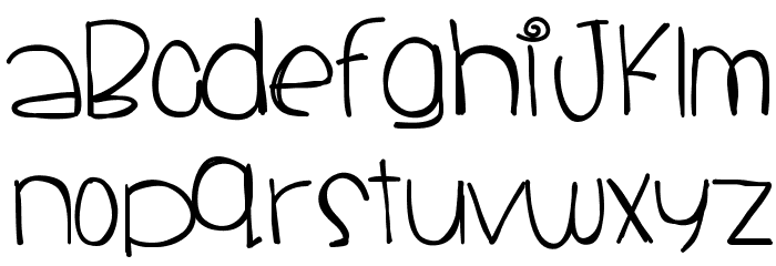 SantaCruz Font LOWERCASE