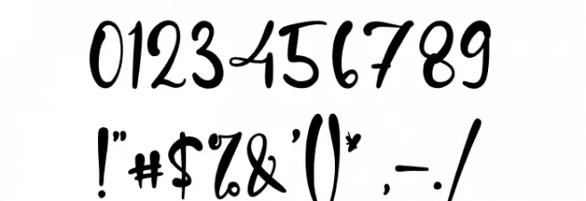 SantaDeer Font OTHER CHARS