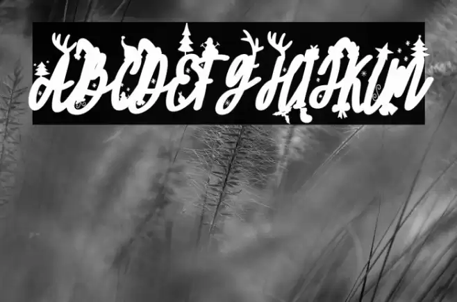 SantaFREE Font examples