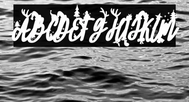 SantaFREE Font examples