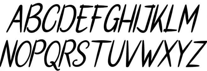 SantaFe 字体 大写