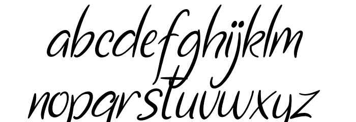 SantaFe Font LOWERCASE