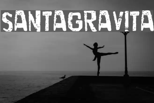 SantaGravita Font examples